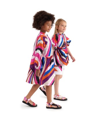 Pucci Girls Iride Woven Dress in Multicolour acheter en ligne