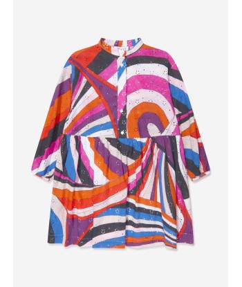 Pucci Girls Iride Woven Dress in Multicolour acheter en ligne