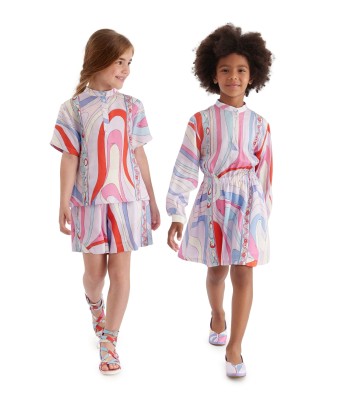 Pucci Girls Marmo Woven Dress in Multicolour Comment ça marche