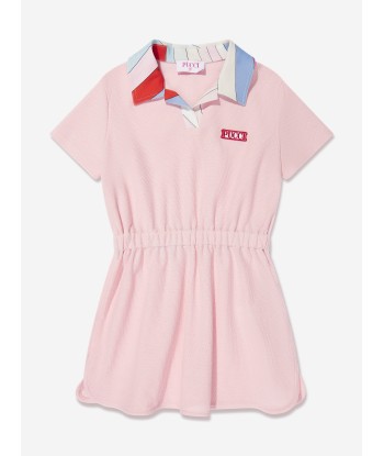 Pucci Girls Logo Jersey Dress in Pink shop