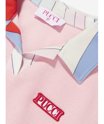 Pucci Girls Logo Jersey Dress in Pink shop