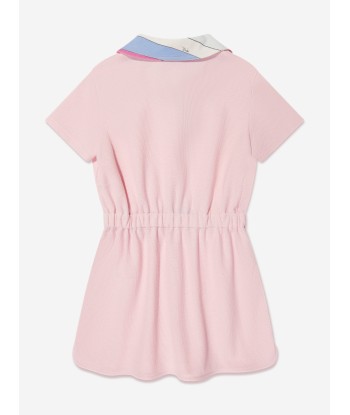 Pucci Girls Logo Jersey Dress in Pink shop