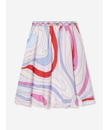 Pucci Girls Marmo Print Skirt in Multicolour une grave pollution 