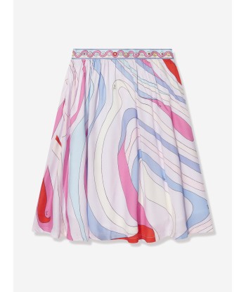 Pucci Girls Marmo Print Skirt in Multicolour une grave pollution 