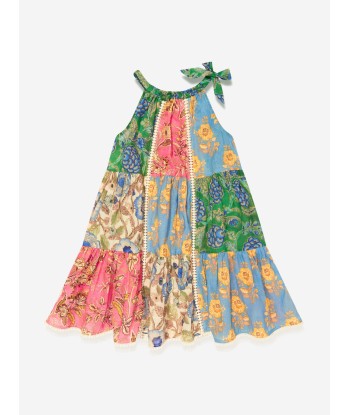 Zimmermann Girls Junie Halter Dress in Multicolour france