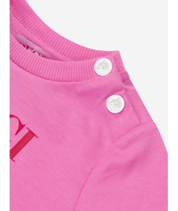 Pucci Baby Girls Fish Logo T-Shirt in Pink Véritable concentré