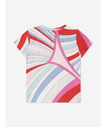 Pucci Girls Fish Logo T-Shirt in Multicolour Vous souhaitez 