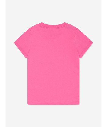 Pucci Girls Fish Logo T-Shirt in Pink paiement sécurisé