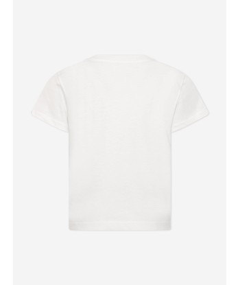 Pucci Girls Fish Logo T-Shirt in Ivory outlet