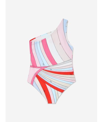 Pucci Girls One Shoulder Swimsuit in Multicolour plus qu'un jeu 