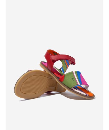 Pucci Girls Onde Print Sandals in Multicolour sur le site 