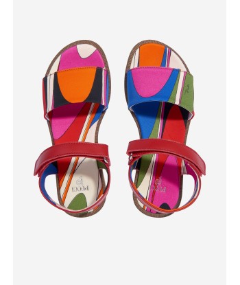 Pucci Girls Onde Print Sandals in Multicolour sur le site 