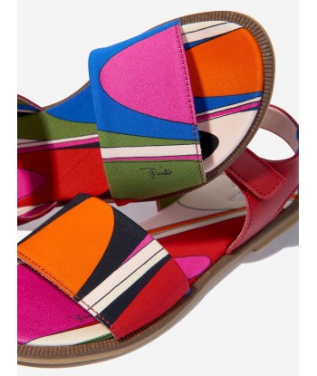 Pucci Girls Onde Print Sandals in Multicolour sur le site 