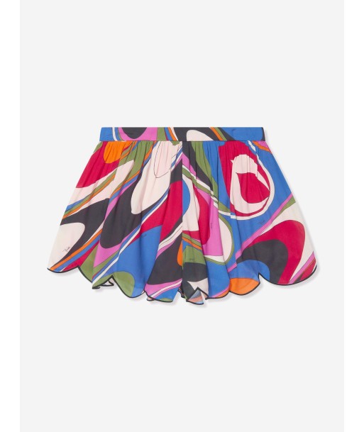 Pucci Girls Onde Print Shorts in Multicolour Fin de série