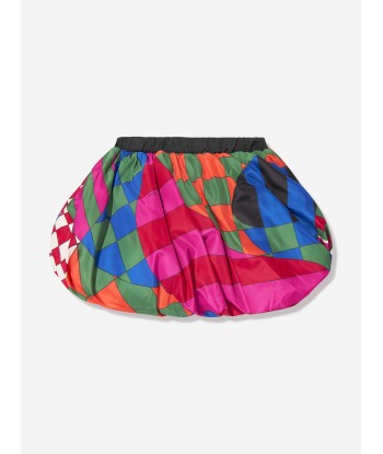 Pucci Girls Giardino Print Skirt in Multicolour Pour