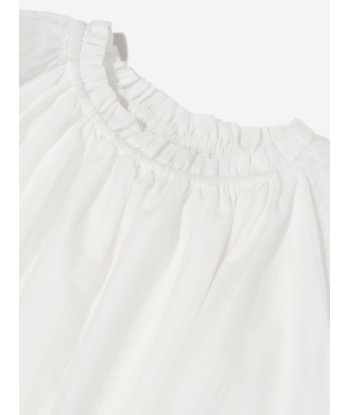 Zimmermann Girls Junie Embroidered Dress in Ivory Les magasins à Paris et en Île-de-France