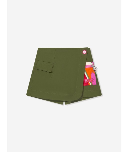 Pucci Girls Logo Skort in Green commande en ligne