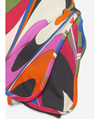 Pucci Girls Onde Print Dress in Multicolour outlet