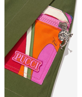 Pucci Girls Logo Skort in Green commande en ligne