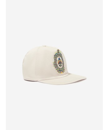 Etro Boys Crest Logo Cap in Beige l'achat 