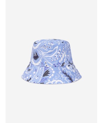 Etro Kids Floral Paisley Hat in Blue Faites des économies