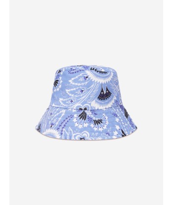 Etro Kids Floral Paisley Hat in Blue Faites des économies