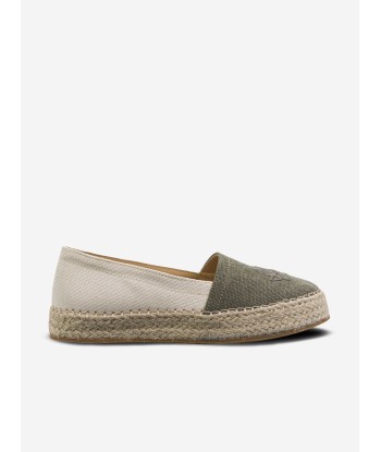 Etro Boys Logo Espadrilles in Green chez Cornerstreet bien 