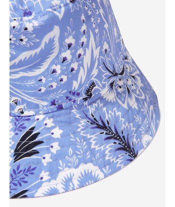 Etro Kids Floral Paisley Hat in Blue Faites des économies