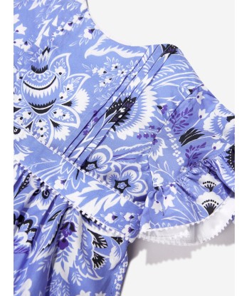 Etro Baby Girls Floral Paisley Dress in Blue la colonne vertébrale