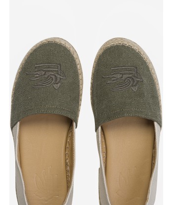 Etro Boys Logo Espadrilles in Green chez Cornerstreet bien 