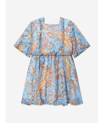 Etro Girls Floral Paisley Dress in Bluw sur le site 