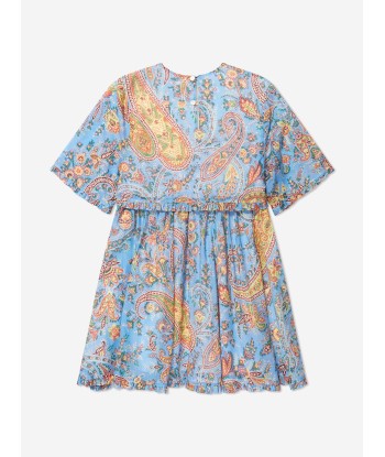 Etro Girls Floral Paisley Dress in Bluw sur le site 