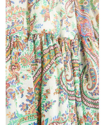 Etro Girls Paisley Woven Dress in Multicolour l'achat 