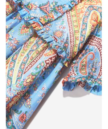 Etro Girls Floral Paisley Dress in Bluw sur le site 