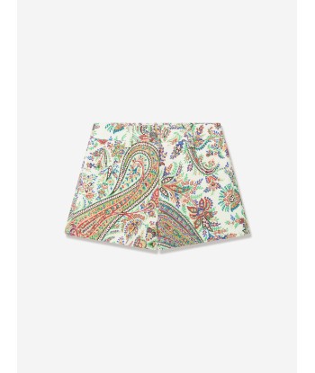 Etro Girls Floral Paisley Shorts in Multicolour Livraison rapide