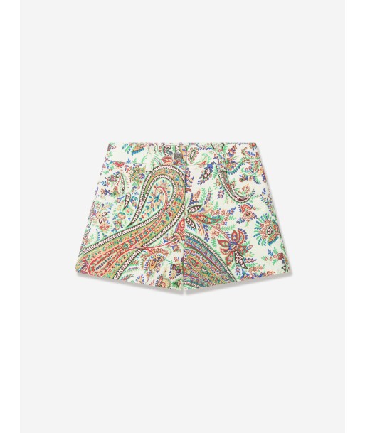 Etro Girls Floral Paisley Shorts in Multicolour Livraison rapide