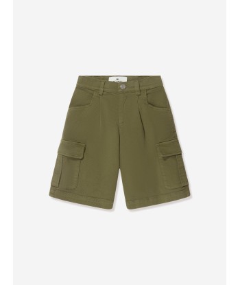 Etro Boys Cargo Shorts in Green sélection de produits