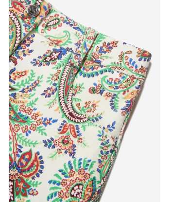 Etro Girls Floral Paisley Shorts in Multicolour Livraison rapide