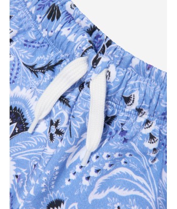 Etro Boys Floral Paisley Shorts in Blue à prix réduit toute l'année