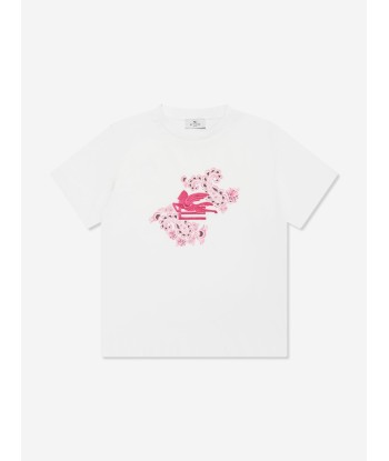 Etro Boys Paisley Logo T-Shirt in Ivory ouvre sa boutique