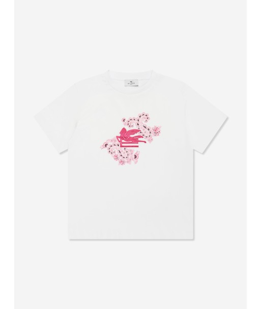 Etro Boys Paisley Logo T-Shirt in Ivory ouvre sa boutique