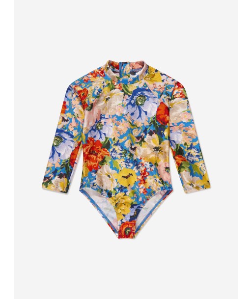 Zimmermann Girls Alight Long Sleeve Swimsuit in Multicolour la livraison gratuite