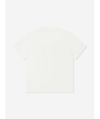 Etro Boys Crest Logo T-Shirt in Ivory Amélioration de cerveau avec