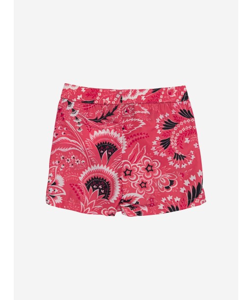 Etro Boys Floral Paisley Swim Shorts in Pink livraison gratuite