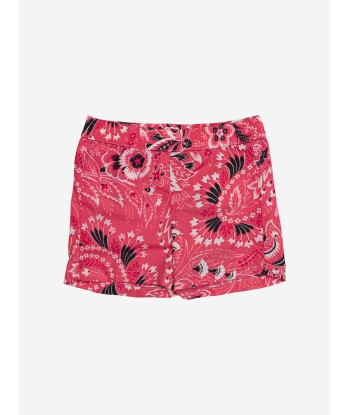 Etro Boys Floral Paisley Swim Shorts in Pink livraison gratuite