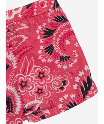 Etro Boys Floral Paisley Swim Shorts in Pink livraison gratuite