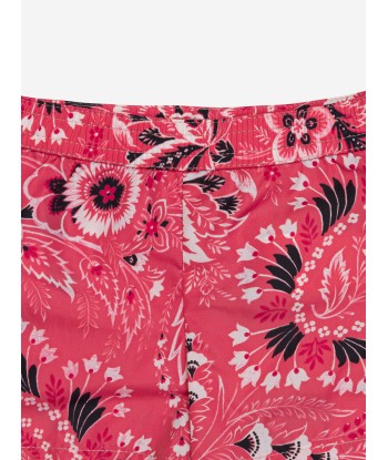 Etro Boys Floral Paisley Swim Shorts in Pink livraison gratuite