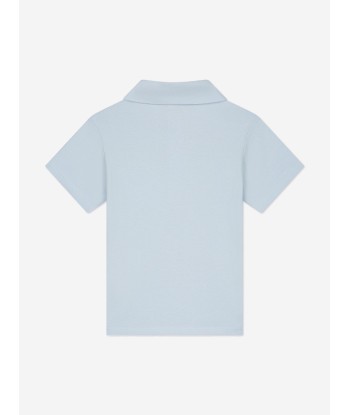 Fendi Baby Boys Logo Polo Shirt in Blue Jusqu'à 80% De Réduction