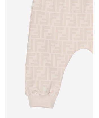 Fendi Baby FF Logo Joggers in Beige Comment ça marche