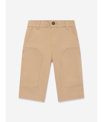 Fendi Baby Boys Gabardine Trousers in Beige Livraison rapide